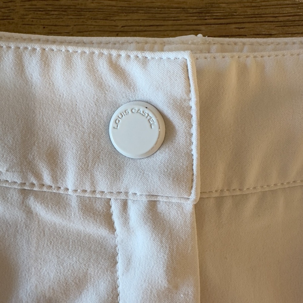 Louis Castel Women's White Golf Shorts-Size 70-U.S 4-Japanese Performance Fabric - Picture 3 of 16